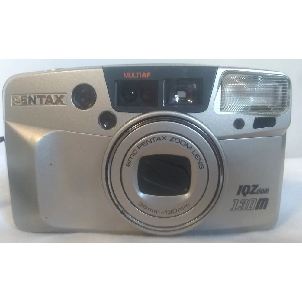 Pentax IQZoom 130M MultiAF Point Shoot 38-130mm Silver UNTESTED PARTS REPAIR‎